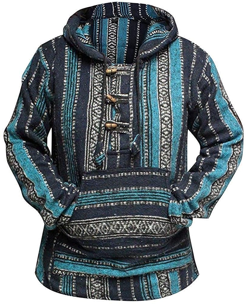 トップス BAL / PULLOVER MEXICAN HOODED SHIRT Mexican Baja Hoodie Hoody Sweatshirt Pullover Fashion Jumper